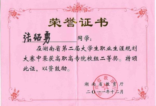 岳陽職業技術學院在湖南省第二屆大學生職業生涯規劃大賽中獲佳績