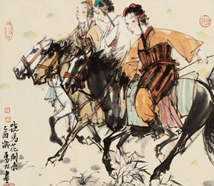 “再創唐風——唐勇力中國畫作品展”在中國美術館展出