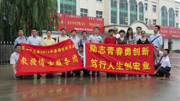 武漢工程大學教授博士暑期社會實踐服務團赴隨州考察實踐