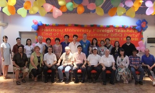 惠州學院外籍教師答謝學院領導  彭永宏院長參加答謝聚會