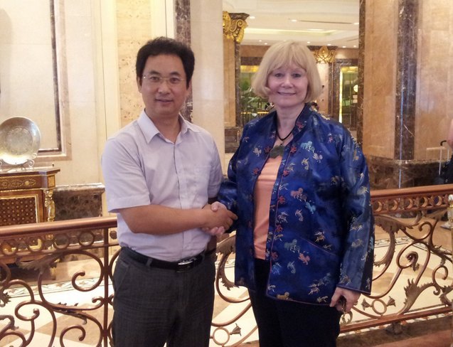 于光輝院長與美國曼斯菲爾德大學(xué)代表會(huì)談