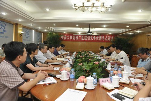 高文兵書記一行到湘雅二醫院開展創先爭優領導點評