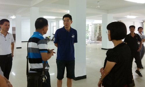 開學在即 學院領導指導后勤基建工作