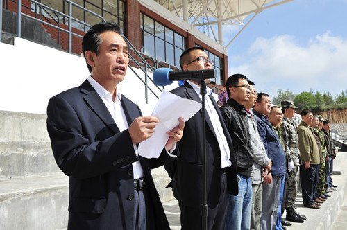 長春建筑學(xué)院2012級新生軍訓(xùn)開營儀式