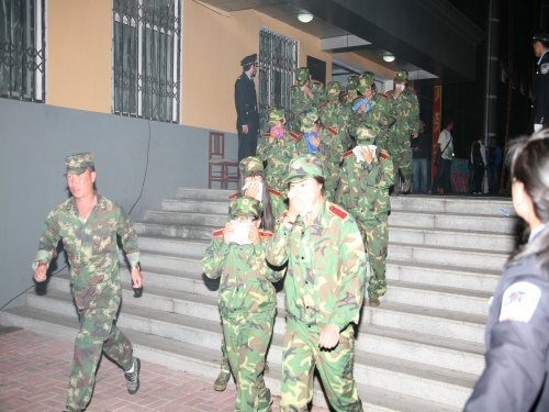 通化師范學院開展2012級新生消防演練活動