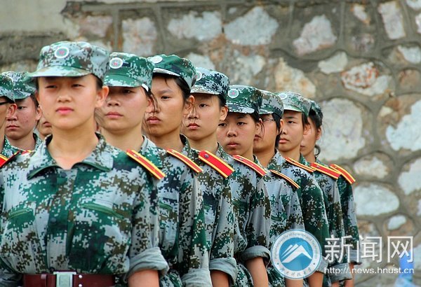 “我想和他們一起軍訓”