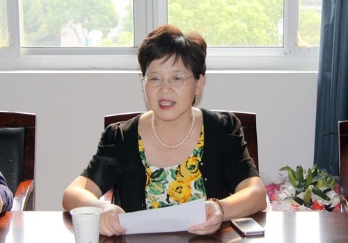 市文聯主席丁琦婭來校調研慰問教師