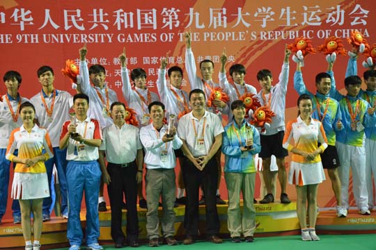 晉中學院毽球隊在全國第九屆大學生運動會中勇創佳績