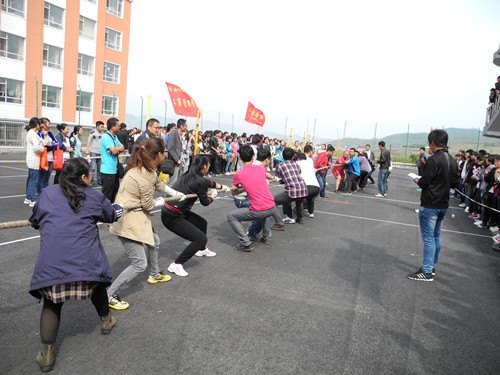 校工會舉辦教職工拔河比賽