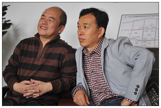 石占明及祁太秧歌名家來晉中學(xué)院訪問