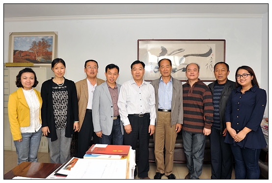 石占明及祁太秧歌名家來晉中學(xué)院訪問