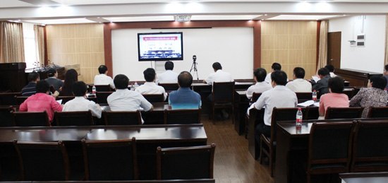 廣西師范學院組織參加“喜迎十八大 促進我區高等教育質量全面提高大調研大討論活動”動員電視會