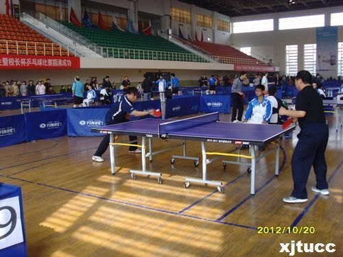 西安交通大學(xué)城市學(xué)院獲2012陜西省第十七屆高等院校“校長(zhǎng)杯”乒乓球比賽團(tuán)體第一名