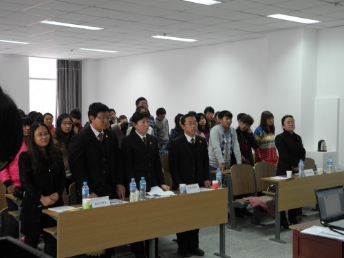 政法學院舉行模擬法庭審判比賽活動
