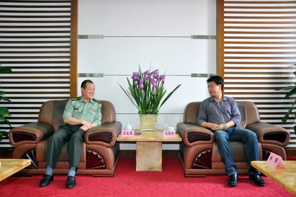 馬國防書記等會見三元區武裝部領導