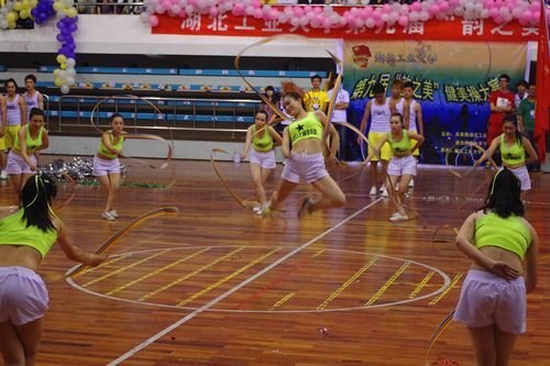 湖北工業大學第九屆“韻之美”大學生健美操大賽火爆上演