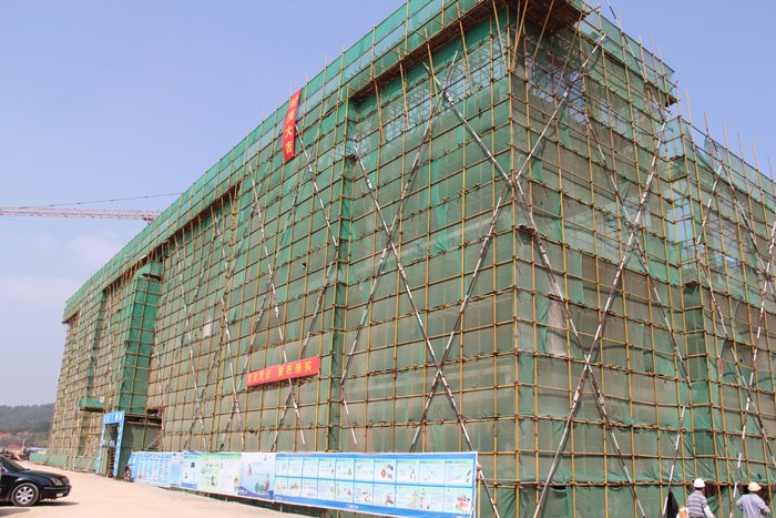 廣西師范學院五合校區學生食堂主體結構封頂