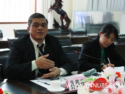 緬甸駐昆總領(lǐng)館吳昂覺悟總領(lǐng)事到云南師范大學(xué)商學(xué)院參觀訪問