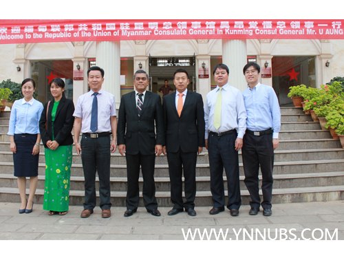 緬甸駐昆總領(lǐng)館吳昂覺悟總領(lǐng)事到云南師范大學(xué)商學(xué)院參觀訪問
