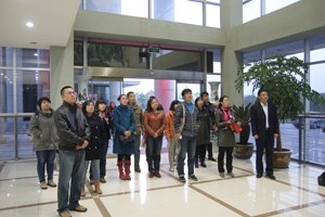 呼和浩特市實驗中學副校長賈靈旺一行來山東旅游職業學院參觀考察