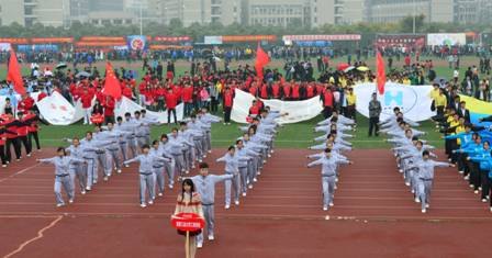 (圖文)安徽工業大學工商學院代表隊勇奪校學生廣播體操比賽第一名