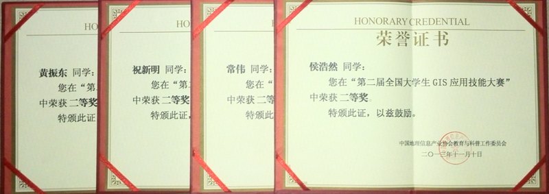 許昌學院在第二屆全國大學生GIS應用技能大賽中獲佳績