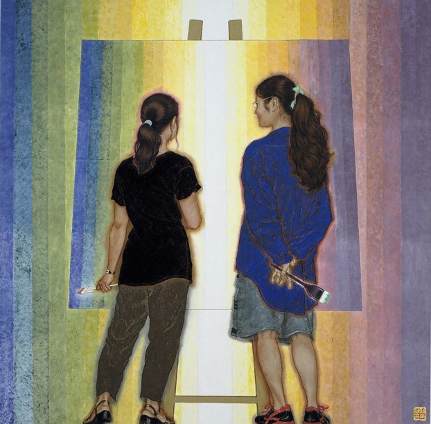 “蔣采蘋從藝60周年畫展”開幕