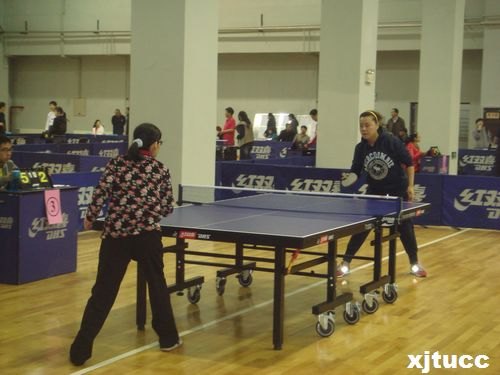 西安交通大學城市學院乒乓球隊在交大2013年教職工乒乓球比賽中再創佳績