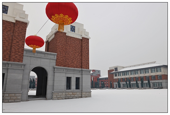 晉中學(xué)院新校區(qū)迎來(lái)第一次降雪