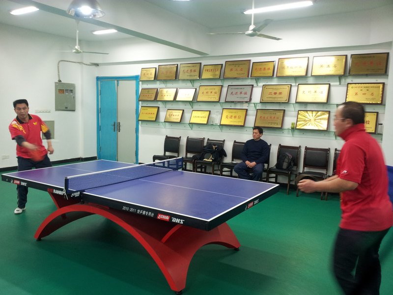 三峽大學科技學院與預警學院舉行乒乓球友誼賽