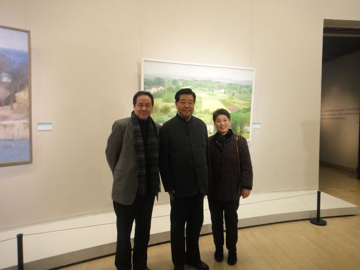 賈慶林參觀沈行工油畫(huà)作品展