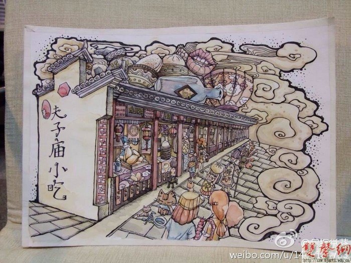 南藝女孩手繪《一本南京》彰顯本土文化