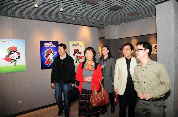 省文明辦副主任周孟霞一行來校考察大學生公益廣告創作基地創建工作