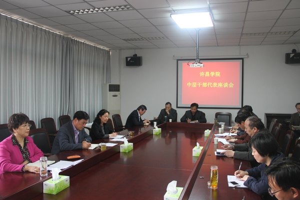 黨委書記王清義組織召開中層干部代表座談會