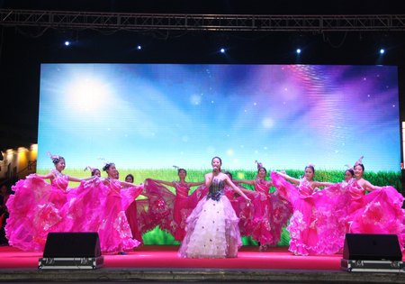 校大學生藝術團為第六屆臨海桃花觀賞節助演