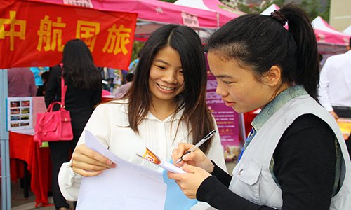 學院舉行2014年首場招聘會