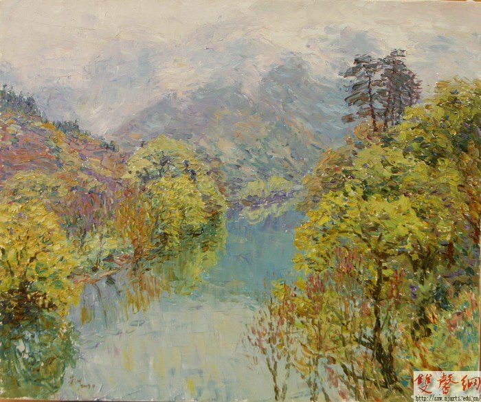 “詩意江南----李榮洲油畫展在校美術館開展