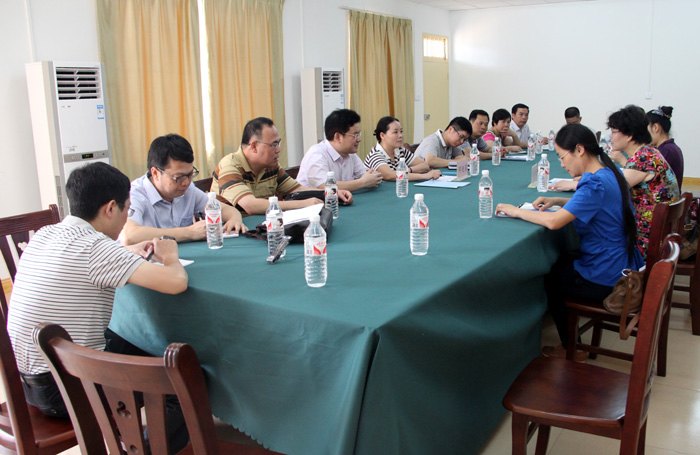 自治區教育廳基建項目辦領導到廣西師范學院五合校區檢查指導工作