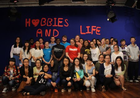 美國大學生代表團在臨海作文化考察