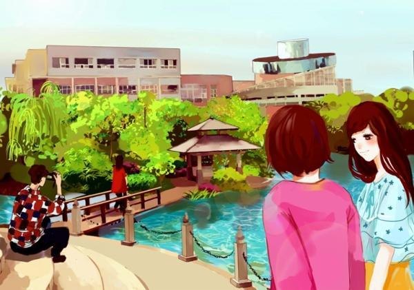 畢業(yè)季:長(zhǎng)沙師范學(xué)校畢業(yè)生手繪母校明信片走紅網(wǎng)絡(luò)